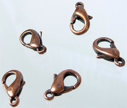 Voordeel verpakking Karabijnsluitingen  12 mm  Koperkleurig 